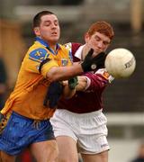 16 March 2002; Francie Grehan of Roscommon in action against Kieran Fitzgerald of Galway during the Allianz National Football League Division 1A Round 5 match between Roscommon and Galway at Dr Hyde Park in Roscommon. Photo by Ray McManus/Sportsfile