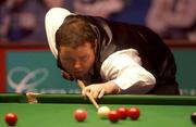 19 March 2002; Stephen Lee during the Irish Snooker Masters Championship match between Stephen Lee and Paul Hunter at the Citywest Hotel in Saggart, Dublin. Photo by Damien Eagers/Sportsfile