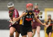13 August 2011; Grace Walsh, Kilkenny, in action against Tara Ruttledge, Galway. All-Ireland Senior Camogie Championship Semi-Final in association with RTE Sport, Kilkenny v Galway, Nowlan Park, Kilkenny. Picture credit: Pat Murphy / SPORTSFILE