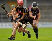 13 August 2011; Tara Ruttledge, Galway, in action against Aisling Dunphy, Kilkenny. All-Ireland Senior Camogie Championship Semi-Final in association with RTE Sport, Kilkenny v Galway, Nowlan Park, Kilkenny. Picture credit: Pat Murphy / SPORTSFILE