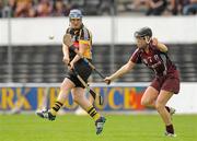 13 August 2011; Marie O'Connor, Kilkenny, in action against Lorraine Ryan, Galway. All-Ireland Senior Camogie Championship Semi-Final in association with RTE Sport, Kilkenny v Galway, Nowlan Park, Kilkenny. Picture credit: Pat Murphy / SPORTSFILE