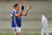 13 August 2011; Olwyn Farrell, Laois, celebrates her side's victory after extra-time. TG4 All-Ireland Ladies Senior Football Championship Quarter-Final, Laois v Tyrone, St Brendan's Park, Birr, Co. Offaly. Picture credit: Stephen McCarthy / SPORTSFILE