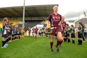 13 August 2011; The Galway players make their way onto the pitch. All-Ireland Senior Camogie Championship Semi-Final in association with RTE Sport, Kilkenny v Galway, Nowlan Park, Kilkenny. Picture credit: Pat Murphy / SPORTSFILE