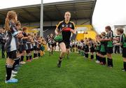 13 August 2011; The Kilkenny players make their way onto the pitch. All-Ireland Senior Camogie Championship Semi-Final in association with RTE Sport, Kilkenny v Galway, Nowlan Park, Kilkenny. Picture credit: Pat Murphy / SPORTSFILE