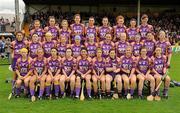 13 August 2011; The Wexford squad. All-Ireland Senior Camogie Championship Semi-Final in association with RTE Sport, Cork v Wexford, Nowlan Park, Kilkenny. Picture credit: Pat Murphy / SPORTSFILE