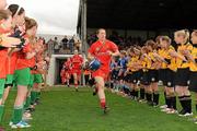 13 August 2011; The Cork players make their way onto the pitch. All-Ireland Senior Camogie Championship Semi-Final in association with RTE Sport, Cork v Wexford, Nowlan Park, Kilkenny. Picture credit: Pat Murphy / SPORTSFILE