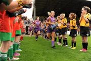 13 August 2011; The Wexford players make their way onto the pitch. All-Ireland Senior Camogie Championship Semi-Final in association with RTE Sport, Cork v Wexford, Nowlan Park, Kilkenny. Picture credit: Pat Murphy / SPORTSFILE