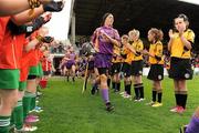 13 August 2011; The Wexford players make their way onto the pitch. All-Ireland Senior Camogie Championship Semi-Final in association with RTE Sport, Cork v Wexford, Nowlan Park, Kilkenny. Picture credit: Pat Murphy / SPORTSFILE