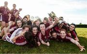 11 March 2017; Marino players celebrate with the cup after winning the Donaghy Cup Final match between Marino and RCSI at Islandeady Gaa in Islandeady Co. Mayo.  Photo by Eóin Noonan/Sportsfile