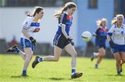 12 March 2017; Katie Murray of WIT in action Orla McGonigal of DIT  during the Lynch Cup Final match between Waterford Institute of Technology and Dublin Institute of Technology at St Patrick's Park in Westport, Co. Mayo. Photo by Brendan Moran/Sportsfile