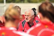 20 August 2011; Cork manager Eamonn Ryan before the start of the game. TG4 All-Ireland Ladies Senior Football Championship Quarter-Final, Dublin v Cork, St Brendan's Park, Birr, Co. Offaly. Picture credit: David Maher / SPORTSFILE