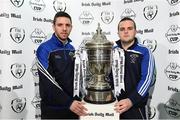 14 March 2017; Pictured are David Andrew, left, and Scott Foley, Liffey Wanderers, after the Irish Daily Mail FAI Senior Cup Qualifying Round Draw at FAI HQ in Abbotstown, Co. Dublin. Photo by David Maher/Sportsfile