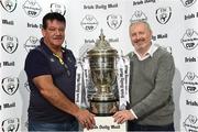 14 March 2017; Pictured are Bernard O'Connor, left, Ballymun United FC, and Joe O'Brien, Killester United FC, after both teams were drawn against each other the Irish Daily Mail FAI Senior Cup Qualifying Round Draw at FAI HQ in Abbotstown, Co. Dublin. Photo by David Maher/Sportsfile