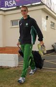 24 August 2011; Ireland's Andrew White arrives for squad training ahead of their RSA Challenge ODI against  England on Thursday. Ireland Cricket Squad Training, Clontarf Cricket Club, Clontarf, Dublin. Picture credit: Pat Murphy / SPORTSFILE