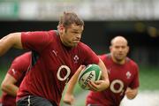 25 August 2011; Ireland's Mike Ross in action during a team training session ahead of their Rugby World Cup warm-up game against England on Saturday. O2 Ireland Rugby Team Training Session, Aviva Stadium, Lansdowne Road, Dublin. Picture credit: Matt Browne / SPORTSFILE