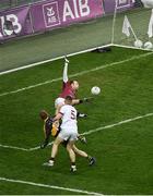 17 March 2017; Colm Cooper of Dr. Crokes shoots past goalkeeper Antoin McMullan and Paul McNeill, 5, of Slaughtneil to score a goal in the 20th minute during the AIB GAA Football All-Ireland Senior Club Championship Final match between Dr. Crokes and Slaughtneil at Croke Park in Dublin. Photo by Ray McManus/Sportsfile