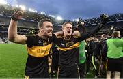 17 March 2017; Shane Doolan, left, and Colm Cooper of Dr. Crokes celebrate after the AIB GAA Football All-Ireland Senior Club Championship Final match between Dr. Crokes and Slaughtneil at Croke Park in Dublin. Photo by Brendan Moran/Sportsfile