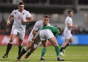 17 March 2017; Ciaran Knight of England is tackled by Bill Johnston of Ireland during the RBS U20 Six Nations Rugby Championship match between Ireland and England at Donnybrook Stadium in Donnybrook, Dublin. Photo by Eóin Noonan/Sportsfile