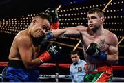 17 March 2017; Larry Fryers, right, in action against Gabriel Solorio during their welterweight bout at The Theater in Madison Square Garden in New York, USA. Photo by Ramsey Cardy/Sportsfile