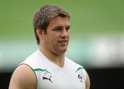 26 August 2011; Ireland's Sean O'Brien before the Squad Captain's run ahead of their Rugby World Cup warm-up game against England on Saturday. Aviva Stadium, Lansdowne Road, Dublin. Picture credit: Pat Murphy / SPORTSFILE