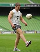 26 August 2011; Ireland's Sean O'Brien during the Squad Captain's run ahead of their Rugby World Cup warm-up game against England on Saturday. Aviva Stadium, Lansdowne Road, Dublin. Picture credit: Pat Murphy / SPORTSFILE