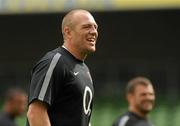 26 August 2011; England's Mike Tindall in action during the Squad Captain's run ahead of their Rugby World Cup warm-up game against Ireland on Saturday. England Rugby Squad Captain's Run - Friday 26th August. Aviva Stadium, Lansdowne Road, Dublin. Picture credit: Pat Murphy / SPORTSFILE