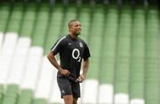 26 August 2011; England's Delon Armitage during the Squad Captain's run ahead of their Rugby World Cup warm-up game against Ireland on Saturday. England Rugby Squad Captain's Run - Friday 26th August. Aviva Stadium, Lansdowne Road, Dublin. Picture credit: Pat Murphy / SPORTSFILE