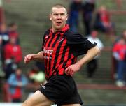 31 March 2002; Paul Caffrey of Bohemians during the eircom League Premier Division match between Bohemians and Shelbourne at Dalymount Park in Dublin. Photo by Ray Lohan/Sportsfile