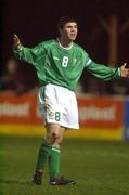 8 March 2002; Andrew Cousins of Republic of Ireland during the UEFA Under-17 European Championships Qualifying Tournament match between Republic of Ireland and FR Yugoslavia at Richmond Park in Dublin. Photo by Damien Eagers/Sportsfile