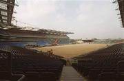 9 April 2002; A general view of Croke Park with the new stand and pitch under construction at Croke Park in Dublin. Photo by Matt Browne/Sportsfile