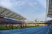 30 August 2011; A general view during Heat 2 of the Men's 1500m event. IAAF World Championships - Day 4, Daegu Stadium, Daegu, Korea. Picture credit: Stephen McCarthy / SPORTSFILE