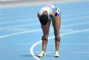 30 August 2011; Pauline Niyongere, Burundi, following Round 1 of the Women's 5000m event. IAAF World Championships - Day 4, Daegu Stadium, Daegu, Korea. Picture credit: Stephen McCarthy / SPORTSFILE