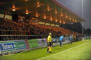 1 September 2011; A general view of the large crowd in the main stand during the game. UEFA Under 21 European Championship 2013 Qualification, Republic of Ireland v Hungary, The Showgrounds, Sligo. Picture credit: Barry Cregg / SPORTSFILE