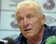 3 September 2011; Republic of Ireland manager Giovanni Trapattoni during a press conference ahead of their EURO 2012 Championship Qualifier against Russia on Tuesday. Republic of Ireland Squad Press Conference, Gannon Park, Malahide. Photo by Sportsfile