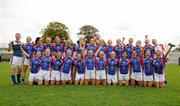 3 September 2011; The New York squad celebrate victory over Wexford after the game. TG4 All-Ireland Ladies Junior Football Championship Semi-Final, New York v Wexford, St. Brendan's Park, Birr, Co. Offaly. Picture credit: Barry Cregg / SPORTSFILE