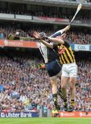 4 September 2011; Eoin Larkin, Kilkenny, in action against Brendan Cummins, Tipperary. GAA Hurling All-Ireland Senior Championship Final, Kilkenny v Tipperary, Croke Park, Dublin. Photo by Sportsfile