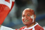 9 September 2011; A Tongan supporter looks on during the Opening Ceremony of the 2011 Rugby World Cup. 2011 Rugby World Cup, Pool A, New Zealand v Tonga, Eden Park, Auckland, New Zealand. Picture credit: Ross Setford / SPORTSFILE