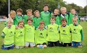 11 September 2011; The Naas under 8's team, back row, from left to right, Jack Dennis, Michael O'Dwyer, Jack Roberts, Conor Burke, Patrick Stapleton, Mark Alexander, Max O'Dowd, and Cillian Whytecock. Front row, from left to right, Sam Peacock, Oscar Maguire, Paul O'Dwyer, Fintan Quinn, Andrew Carroll, Colin Lardener and Darragh McDonald during the Leinster Rugby Club Open Day. Naas RFC, Naas, Co. Kildare. Picture credit: Barry Cregg / SPORTSFILE
