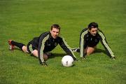 10 September 2011; Kerry's Marc O Se, left, and Aidan O'Mahony during a media day ahead of their GAA Football All-Ireland Senior Championship Final against Dublin on September 18th. Fitzgerald Stadium, Killarney, Co. Kerry. Picture credit: Stephen McCarthy / SPORTSFILE