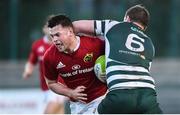 31 March 2017; Conor Oliver of Munster A is tackled by Wille Ryan of Ealing Trailfinders during the British & Irish Cup semi-final match between Munster A and Ealing Trailfinders at CIT in Cork. Photo by Matt Browne/Sportsfile