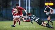 31 March 2017; Bill Johnston of Munster A is tackled by Rory Clegg of Ealing Trailfinders during the British & Irish Cup semi-final match between Munster A and Ealing Trailfinders at CIT in Cork. Photo by Matt Browne/Sportsfile