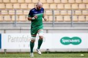 1 April 2017; John Muldoon of Connacht  during the warm up ahead of the Guinness PRO12 Round 3 Refixture match between Zebre and Connacht at the Stadio Sergio Lanfranchi in Parma, Italy. Photo by Roberto Bregani/Sportsfile