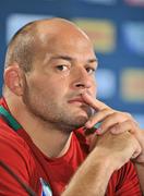 16 September 2011; Ireland hooker Rory Best during a press conference ahead of their 2011 Rugby World Cup, Pool C, game against Australia on Saturday. Ireland Rugby Squad Press Conference, Eden Park, Auckland, New Zealand. Picture credit: Brendan Moran / SPORTSFILE