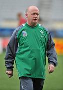 16 September 2011; Ireland head coach Declan Kidney during the Ireland Squad Captain's Run ahead of their 2011 Rugby World Cup, Pool C, game against Australia on Saturday. Ireland Rugby Squad Press Conference, Eden Park, Auckland, New Zealand. Picture credit: Brendan Moran / SPORTSFILE