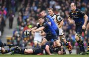 1 April 2017; Luke McGrath of Leinster during the European Rugby Champions Cup Quarter-Final match between Leinster and Wasps at Aviva Stadium in Dublin. Photo by Ramsey Cardy/Sportsfile