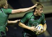 16 September 2011; Niall O'Connor, Connacht, celebrates after scoring his side's first try. Celtic League, Edinburgh v Connacht, Murrayfield Stadium, Edinburgh, Scotland. Picture credit: Ross Brownlee / SPORTSFILE