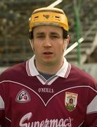 14 April 2002; Brian Higgins of Galway prior to the Allianz National Hurling League Quarter-Final match between Galway and Tipperary at Semple Stadium in Thurles, Tipperary. Photo by Brian Lawless/Sportsfile