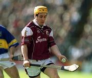 14 April 2002; Brian Higgins of Galway during the Allianz National Hurling League Quarter-Final match between Galway and Tipperary at Semple Stadium in Thurles, Tipperary. Photo by Brendan Moran/Sportsfile