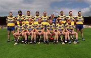 14 April 2002; The Clare team prior to the Allianz National Hurling League Quarter-Final match between Clare and Limerick at Semple Stadium in Thurles. Photo by Brendan Moran/Sportsfile