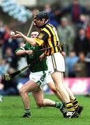 21 April 2002; Stephen Grehan of Kilkenny in action against Mark Foley of Limerick during the Allianz National Hurling League Semi-Final match between Kilkenny and Limerick at Gaelic Grounds in Limerick. Photo by Damien Eagers/Sportsfile